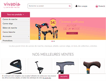 Tablet Screenshot of canne-de-marche.com